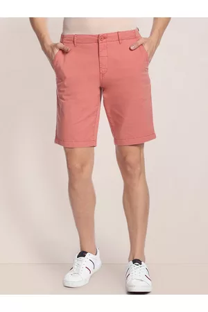 U.S. Polo Assn. Men Mid-Rise Slim Fit Cotton Shorts