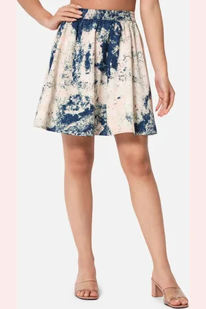 ALL WAYS YOU Tie and Dye Crepe Flared Skirt