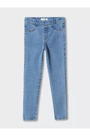 MANGO Solid Sustainable Elastic High-Rise Jeggings