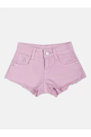 Ralph Lauren Girls Mid-Rise Cotton Hot Pants Shorts