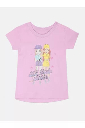 Ralph Lauren Girls Graphic Printed Cotton T-shirt