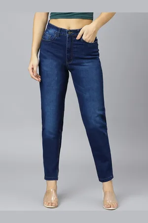 Guti Women Light Fade Skinny Fit High-Rise Cropped Stretchable Jeans