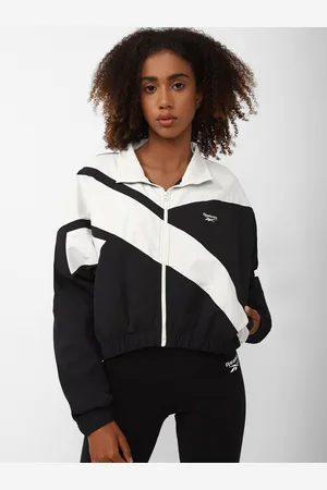 Reebok Women Solid Colourblocked Sporty Jacket