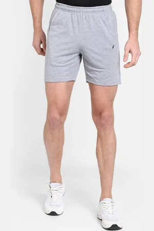 PROTEENS Men Grey Solid Regular Fit Sports Shorts