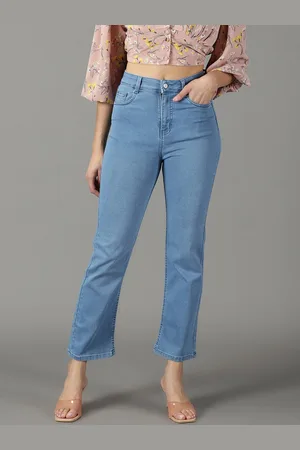 SHOWOFF Women Straight Fit High-Rise Stretchable Jeans