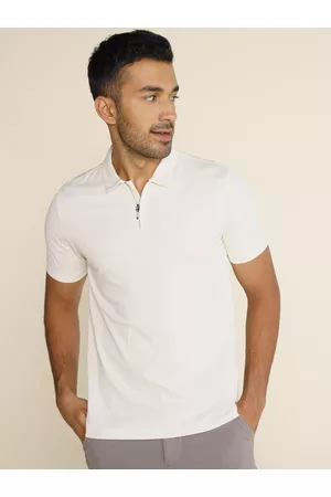 DaMENSCH Zipper Polo Pique T-Shirt