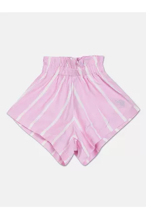 Ralph Lauren Girls Striped Mid-Rise Technology Shorts