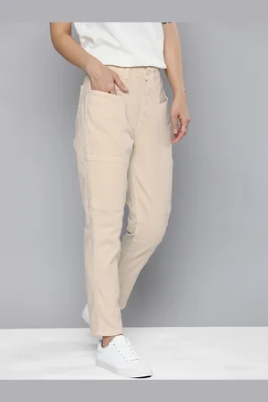 Mast & Harbour Women Boyfriend Fit Mid-Rise Stretchable Jeans