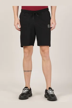 MERCHANT MARINE Men Black Outdoor Sports Shorts