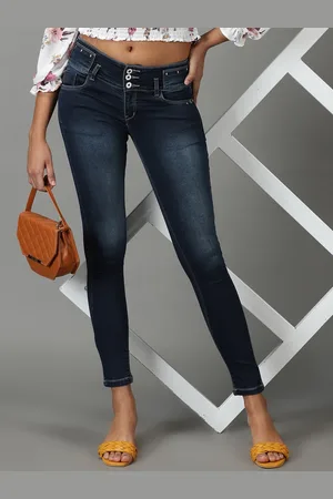 SHOWOFF Women Super Skinny Fit High-Rise Light Fade Stretchable Jeans