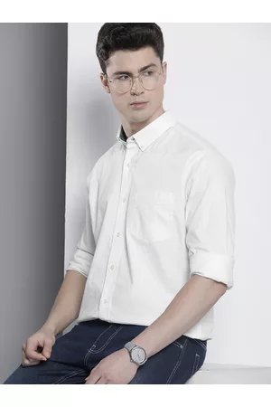 Nautica Solid Slim Fit Casual Shirt With Chest Pocket