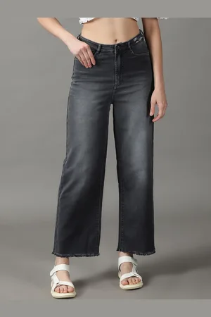 SHOWOFF Women Straight Fit High-Rise Light Fade Stretchable Jeans