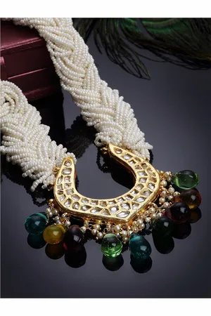 DUGRISTYLE Gold-Plated Beaded Long Necklace