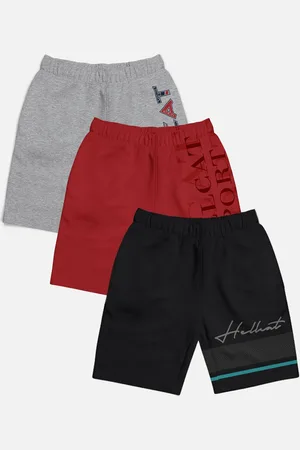 HELLCAT Boys Pack of 3 Cotton Sports Shorts