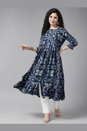 Cayman Floral Printed Tiering Kurta