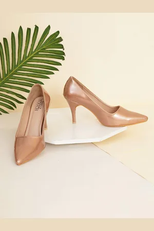 SHUZ TOUCH Slim Heeled Pointed Toe Pumps
