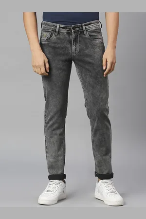 HJ HASASI Men Relaxed Fit Heavy Fade Stretchable Jeans