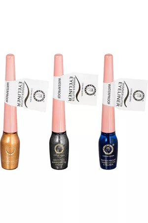 Colors Queen Set Of 3 Waterproof Shimmer Glitter Eyeliner - 5 ml Each