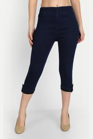 AngelFab Women Mid Rise Cotton Capris