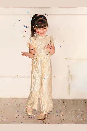 LilPicks Girls Party Top with Palazzos Set