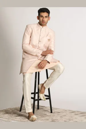 Manyavar Men Self-Design Traditional Indo-Western Sherwani Set