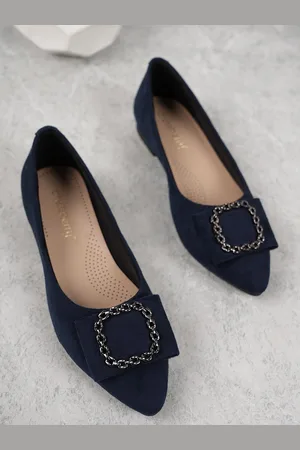 DressBerry Embellished Pointed Toe Ballerinas