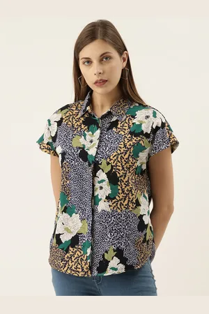 Campus Women Multicoloured Printed Regular Fit Casual Shirt