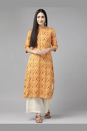 Cayman Geometric Printed Pure Cotton Kurta