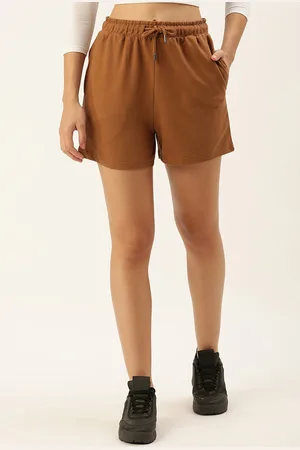 De Moza Women Mid-Rise Regular Fit Cotton Shorts