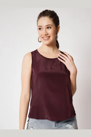 CHARMGAL Sleeveless Crepe Top