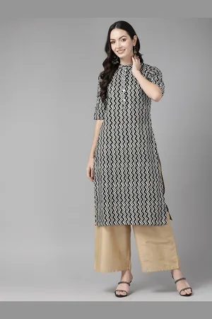 Cayman Chevron Printed Pure Cotton Kurta