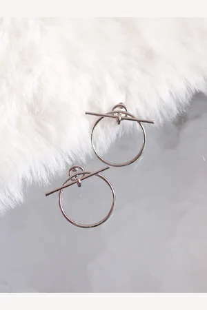 Bellofox Silver-Plated Contemporary Ear Cuff Earrings