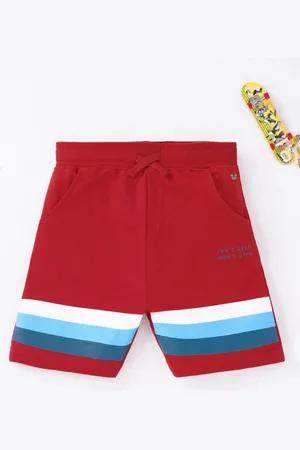Ed-a-Mamma Boys Striped Cotton Regular Fit Shorts