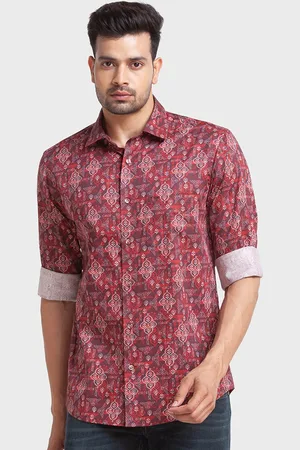 ColorPlus Men Ethnic Motifs Printed Cotton Tailored Fit Casual Shirt