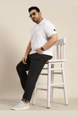 Sztori Men Plus Size Slim Tapered Fit Stretchable Jeans