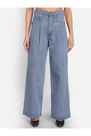 AngelFab Women Jean Relaxed Fit High-Rise Cotton Jeans