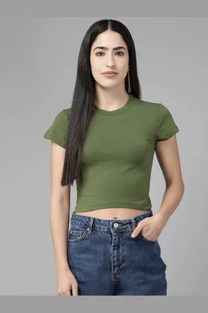 Cayman Solid Cotton Crop Top
