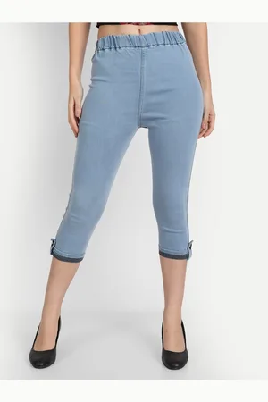AngelFab Women Blue Capris