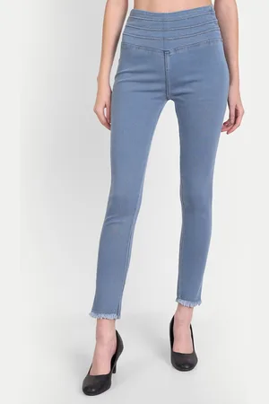 AngelFab Women Skinny Fit Cotton Denim Jeggings