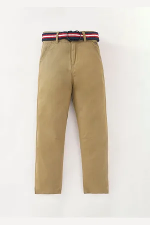 Ed-a-Mamma Boys Regular Fit Mid-Rise Cotton Trousers