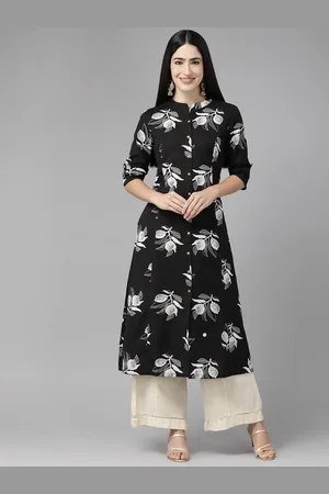 Cayman Floral Printed Pure Cotton Kurta
