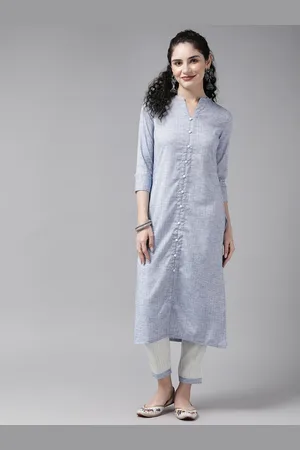 Cayman Striped Regular Pure Cotton Kurta with Trousers