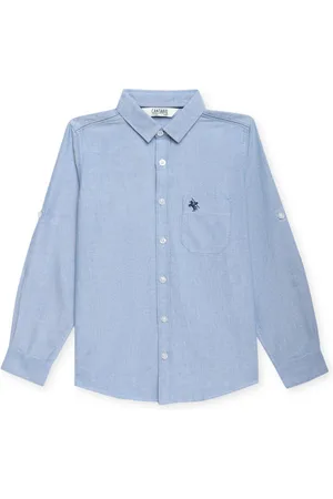 CANTABIL Boys Spread Collar Cotton Casual Shirt