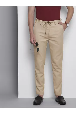 The Indian Garage Co Textured Chinos Trousers