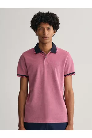 GANT Men Polo Collar Short Sleeve Cotton T-shirt