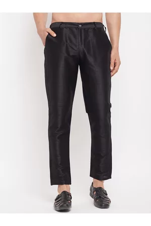 Vastramay Men Mid-Rise Silk Blend Pant Style Pyjama