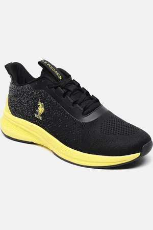U.S. Polo Assn. U S Polo Assn Men Black Textile Walking Shoes