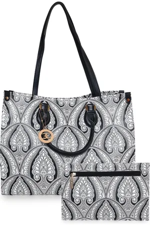 ESBEDA Ethnic Motifs Textured PU Shopper Handheld Bag