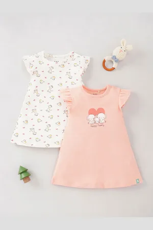 Ed-a-Mamma Ed-a-Mamma Infant Girls Pack of 2 Print A-Line Dress
