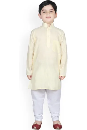 SG Boys Yellow Kurta with Pyjamas